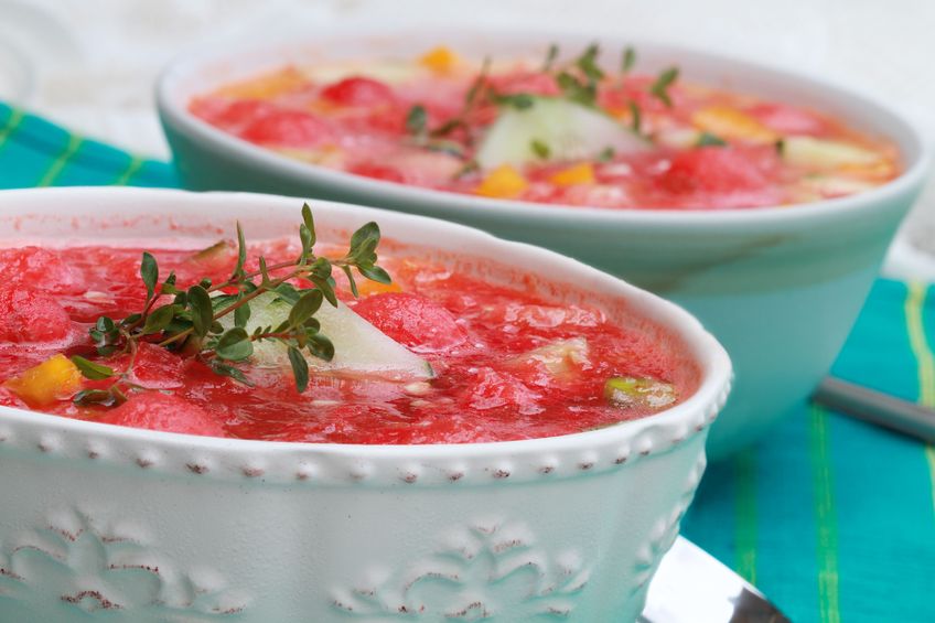 Fruchtig frisch: Wassermelonen Gazpacho selbst gemacht