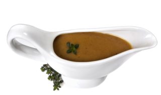 Rezept für braune, dunkle, vegane Bratensoße