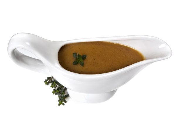 Rezept für braune, dunkle, vegane Bratensoße