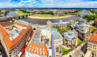 Panorama bei einem Familienurlaub in Dresden