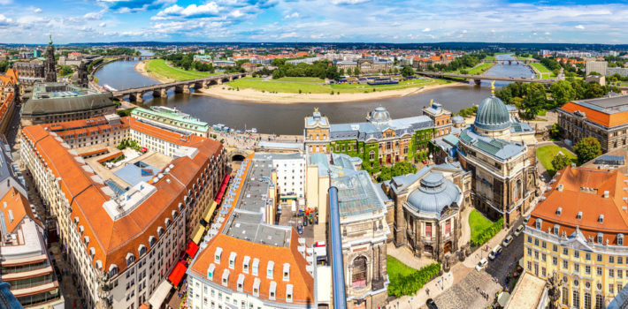 Panorama bei einem Familienurlaub in Dresden