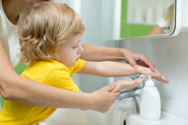 Erziehung zu einer guten Händehygiene