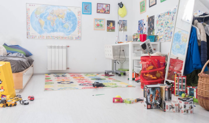 Ordnung im Kinderzimmer halten
