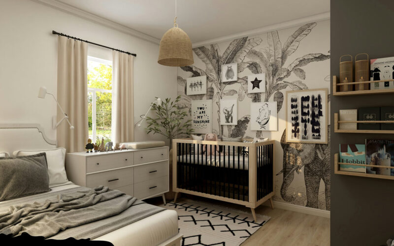 So schaffen Sie ein magisches Kinderzimmer mit Vliestapete und Fototapete